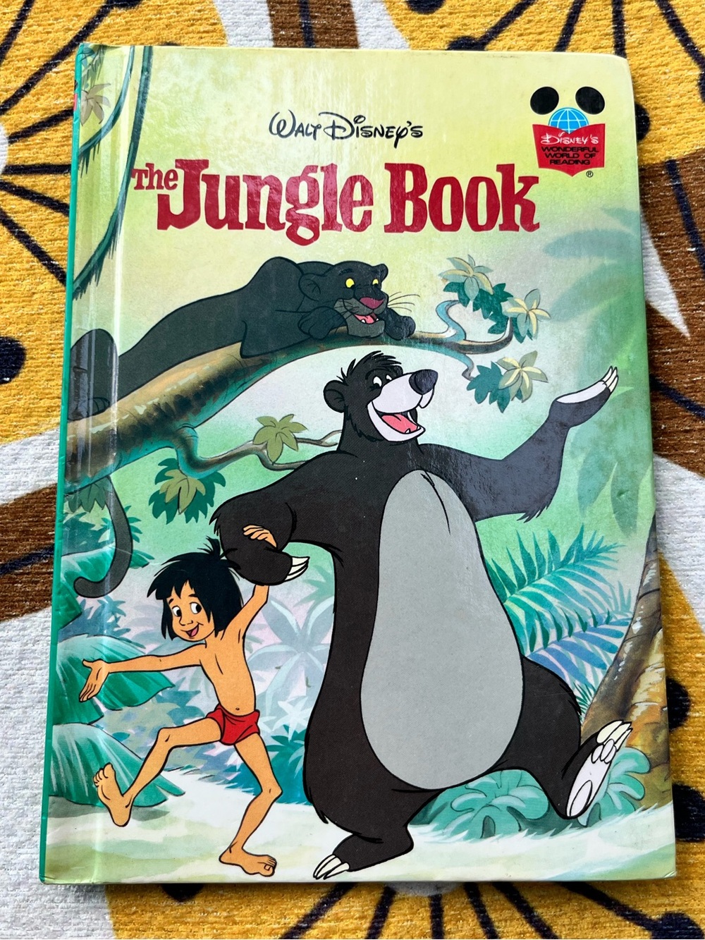 Vintage 1993 Disney The Jungle Book Hardcover Grolier Book Club